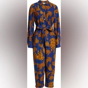 Farm Rio Navy Bananica Jumpsuit 🍌 Size S – Worn Once – $225 Retail